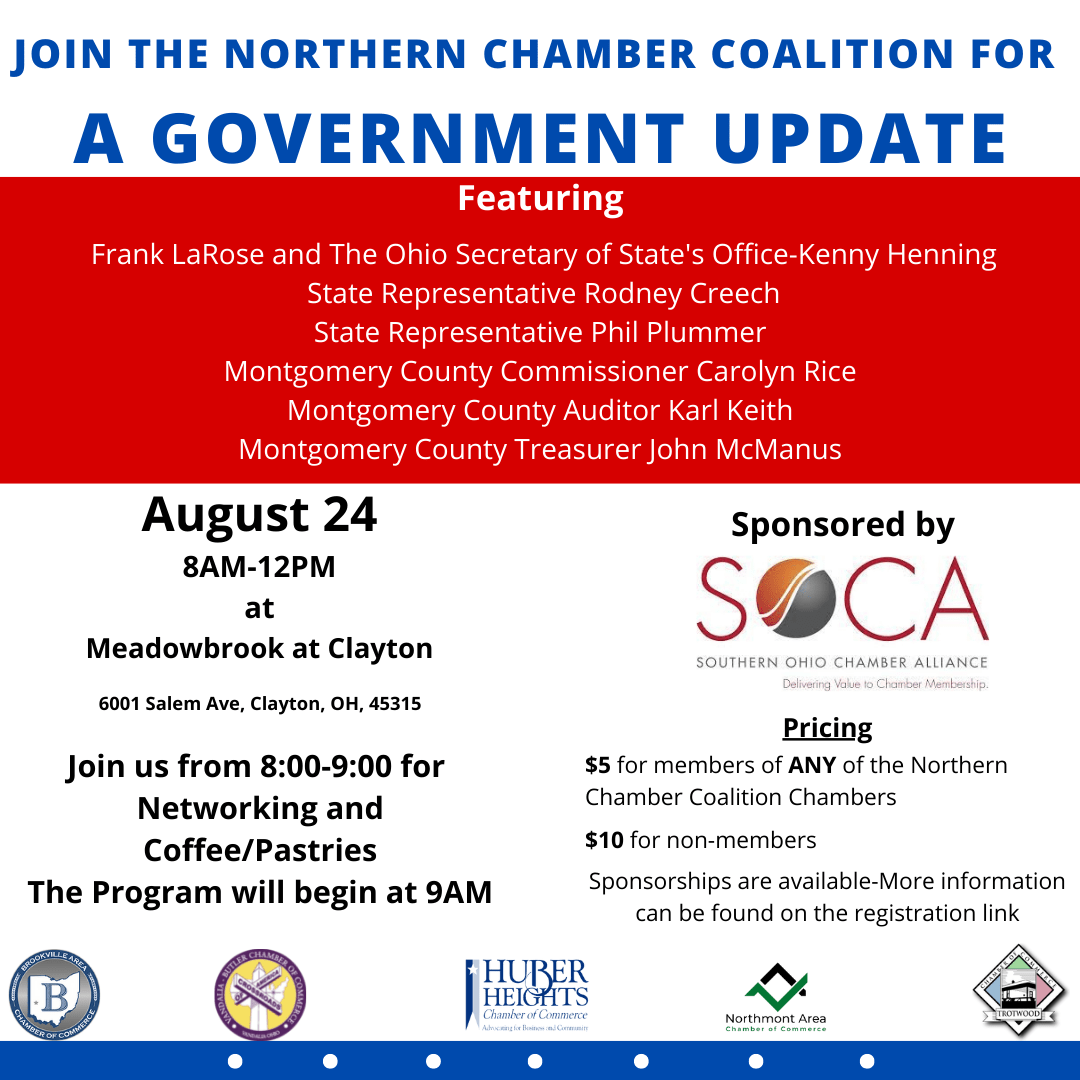 Northern Chamber Coalition – A Government Update August 24th
