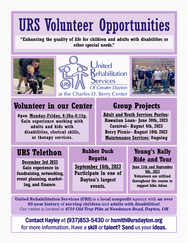 URS Volunteer Opportunities